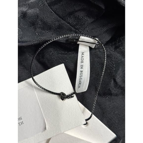 Sandro Paris “Bow” Black Faux Wrap Mini Dress Tone on Tone Polka Dot Sz 1/S NEW - Picture 5 of 7